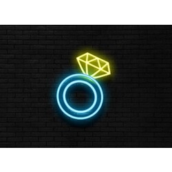 tek taş neon tabela