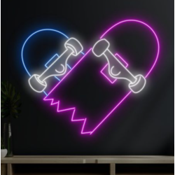 Skate Love Neon Dekor