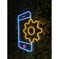 Telefon Neon Dekor