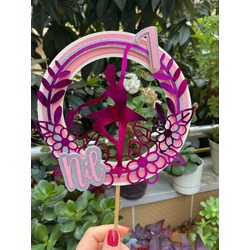 Balerin Temalı Cake Topper (Pasta Dekoru)