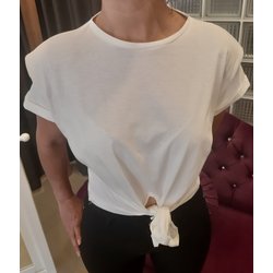 DİLVİN VATKALI DETAY BAĞLAMALI BEYZİK TİŞÖRT 