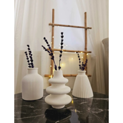 Şık Üçlü Minimal Vazo Set
