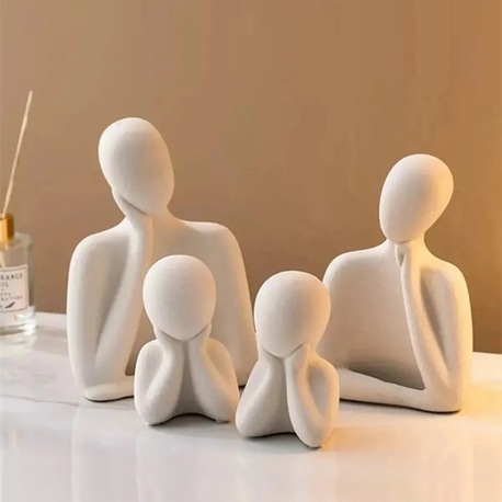 ŞIK 4 Lü Aile Dekoratif Minimal Set