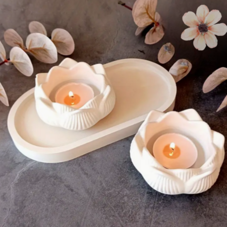 3 Parça Lotus Mumluk Seti