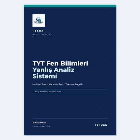 TYT Fen Bilimleri Yanlış Analiz Sistemi — Dijital Çalışma Kitabı (PDF)
