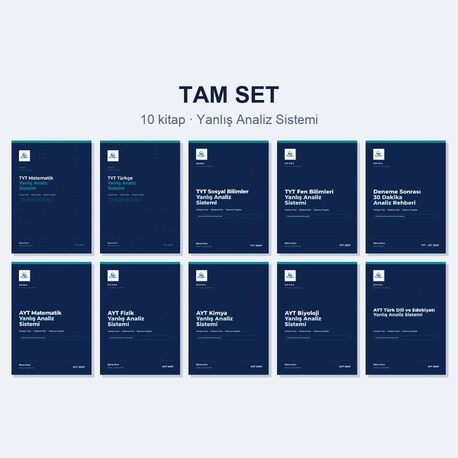 Tam Set — Yanlış Analiz Sistemi (10 Dijital Çalışma Kitabı)