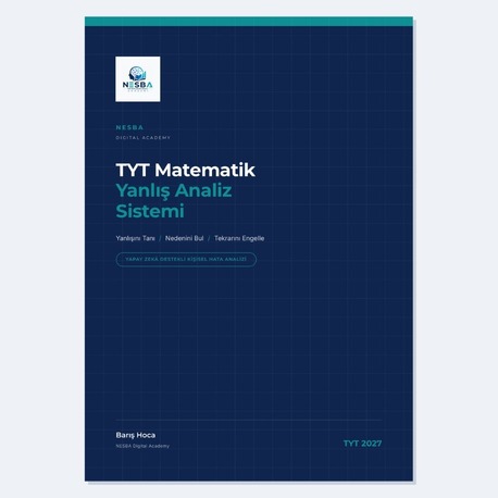 TYT Matematik Yanlış Analiz Sistemi — Dijital Çalışma Kitabı (PDF)