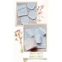 NesBeauty banyo seti( 1 paket makyaj pedi, 1 sepet havlu)