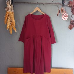 BORDO PAZEN ELBİSE
