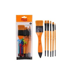 Set 8 Zemin Fırça Profesyonel Karma 6'LI Set