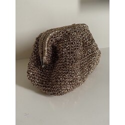 Metalik Gold Clutch El Çantası