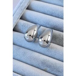 Silver Renk Damla Model Küpe