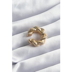 Gold Renk Sarmal Model Earcuff Kıkırdak Model Küpe
