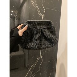 Mat Siyah Clutch El Çantası 