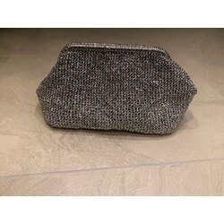 Gümüş Metalik Clutch El Çantası 