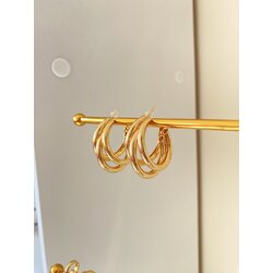 Gold Çoklu Küpe