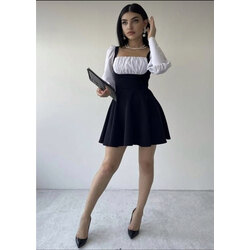 Gömlek Kol Mini Elbise