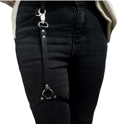 Unisex Aksesuar Kanca Takmalı Suni Deri Bacak Kemeri