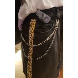 Unisex Aksesuar İkili Basic Çelik Pantolon Zinciri