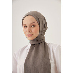 Losyana Krinkıl İpeği Gri Şal