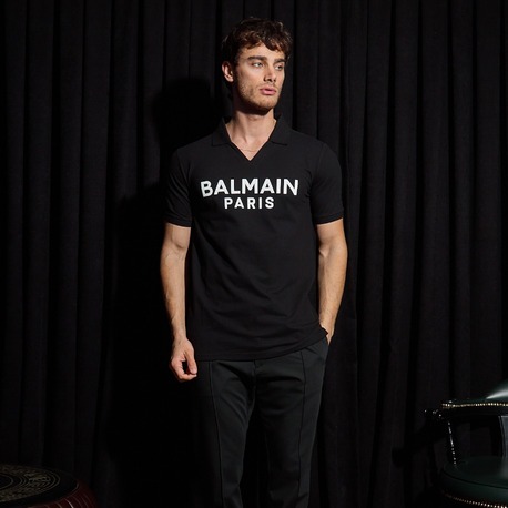 Balmain Yakalı T-Shırt