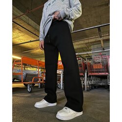Düz Basic Siyah Baggy Eşofman Altı 02S