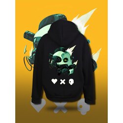 NOIST Siyah Tasarım Sweatshirt (Love, Death & Robots)