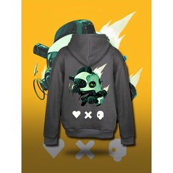NOIST Antrasit Tasarım Sweatshirt (Love, Death & Robots)