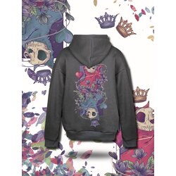 NOIST Antrasit Tasarım Sweatshirt (DeathPurr)
