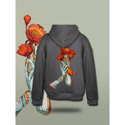 NOIST Antrasit Tasarım Sweatshirt (Pereg)