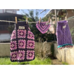 Granny Square Dog Collar