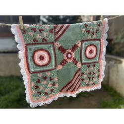 Dog Blanket in Multiple Crochet Techniques