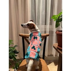 Clover Pattern Wearable Dog Blanket