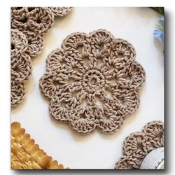 bardak altlığı (2 adet) / crochet tea coasters (2 pieces)