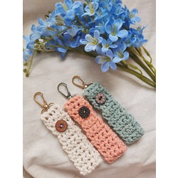 pembe anahtarlik / pink crochet keychain