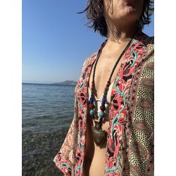 Doğal Taş Detaylı Tasarım Kolye 