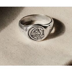 Vintage Signet Erkek Yüzük 