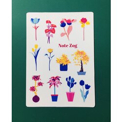 Note Zog Çılgın Renkler Sticker