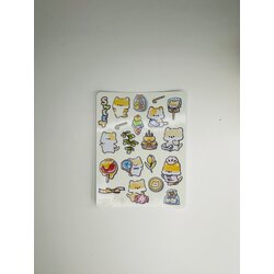 Note Zog Kawaii Kedi Sticker