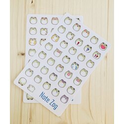 Note Zog Kawaii Sticker Kurbağa