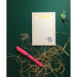 A6 Çizgili Fil Notepad