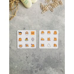 Kawaii Yumurta Sticker Seti 2