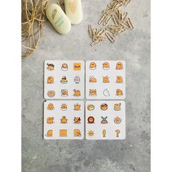 Kawaii Yumurta Sticker Seti