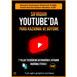 Sıfırdan Youtube'da Büyüme Ve Para Kazanma E-Kitap