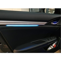 CIVIC FC5-FK7 2016-2020 IÇIN UYUMLU ISIKLI IC KAPI CITASI 4 PARCA MAVI