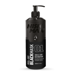 NISHMAN SOYULABİLİR SİYAH YÜZ MASKESİ 200 ML