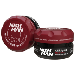 NISHMAN SAÇ ŞEKİLLENDİRİCİ MESS UP MAT PASTA WAX No.M3 100 ML
