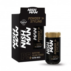 NISHMAN SAÇ ŞEKİLLENDİRİCİ VE HACİM VERİCİ EXTRA SERT PUDRA WAX P5+ / 20Gr