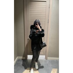 Kürklü sweatshirt