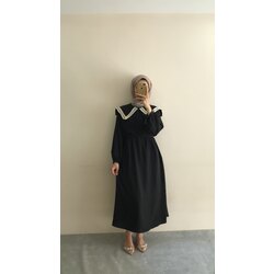 Çalıkuşu Elbise Siyah